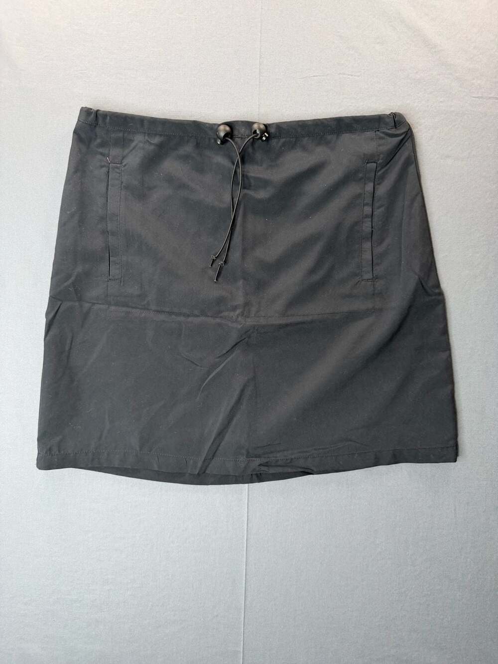 Vintage Y2K Mossimo Black Drawstring Waist Casual Skirt Size S